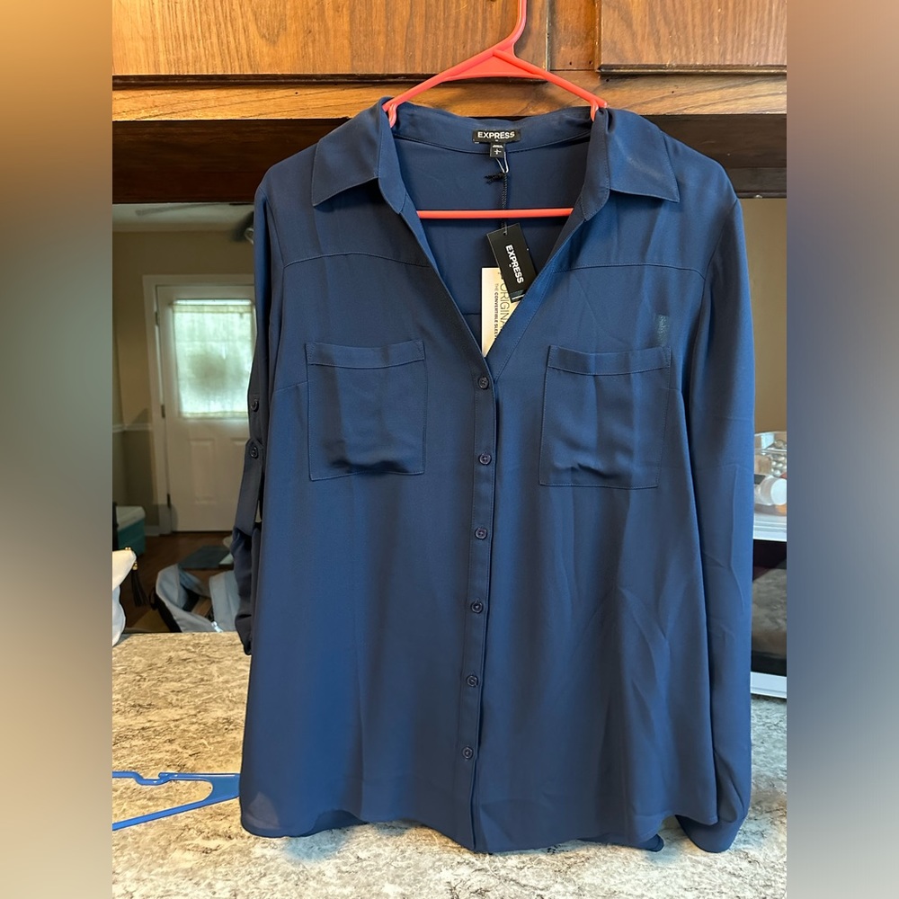 EXPRESS WOMENS ORIGINAL FIT BUTTON DOWN